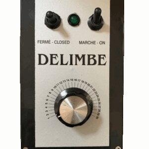 Boitier de commande de réglage largeur pour distributeur anti-limace T24/T28, spécial déchaumeur et semoir à engrais.